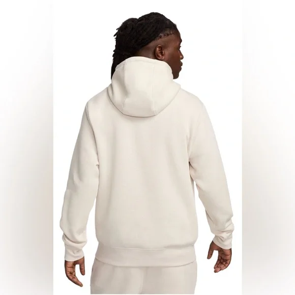 Nike Men’s CLUB FLEECE PULLOVER HOODIE Lt Orewood Brn/Lt Orewood Brn Medium - Picture 2 of 10